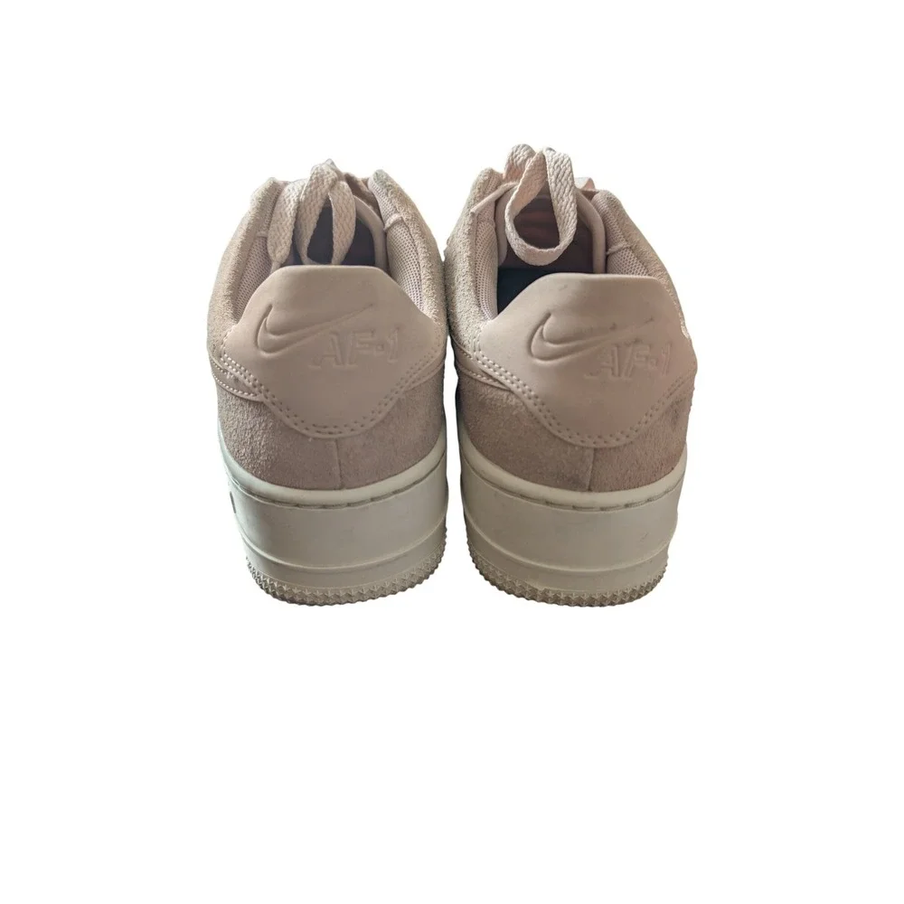 Nike Air Force‎ 1 Sage Low Particle Beige Suede Platform AR5339-201 SZ 8.5 F1
